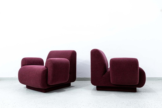 Image 1 of Paar modulaire loungestoelen van Eberhard Geißler, Oelsa, Duitsland, jaren 1970