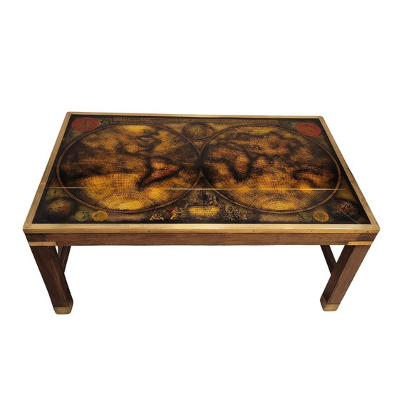 Image 1 of Mesa De Centro / Coffee Table “Mapa / Globo Terráqueo”, Maison Jansen, 1970 – Francia