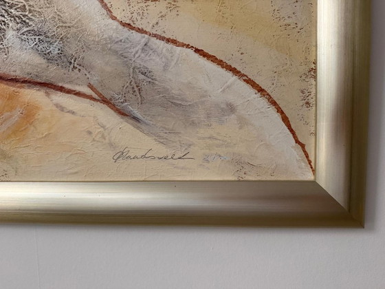 Image 1 of Peinture de Carla Raadsveld, 120 x 60 cm, nu allongé