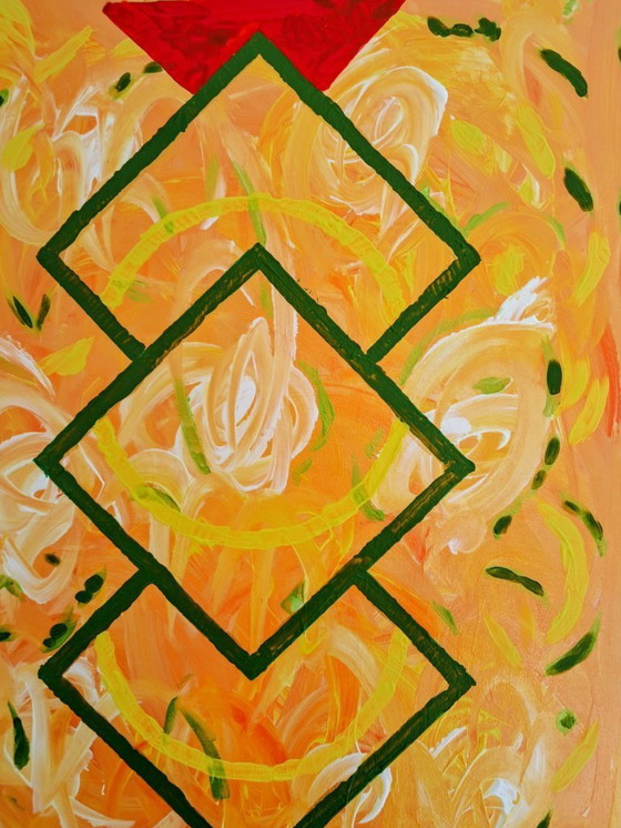 Image 1 of Enzo SAN MARCO - Totem Square - Artist's Painting