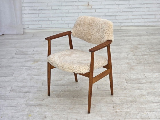 Image 1 of 1960s, Danish design by Erik Kirkegaard, model 43, genuine sheepskin.