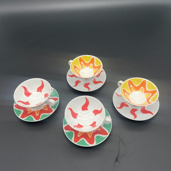 Rosenthal studio-line „O Sole Mio“, 4 Espresso Cups with Saucers, 8-piece Design Set, Crockery, Porcelain (photo 15 of 15)