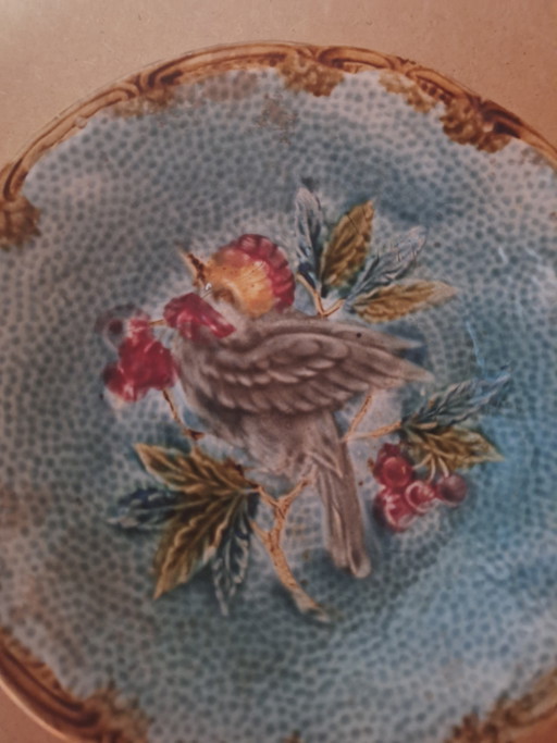 Barbotine/Majolica bowl