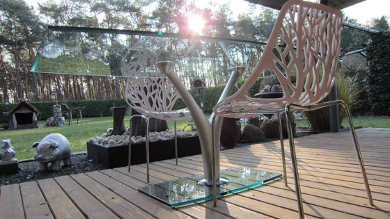 Image 1 of Glazen Design tafel "Rolf Benz" type 1210. Prachtige staat!