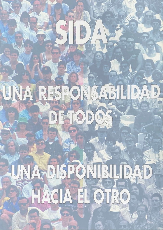 Image 1 of Antoni MUNTADAS Responsabilitad / Disponibilitad (SIDA) affiche originale 1993