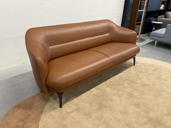 Image 1 of Leolux Lindo Sofa 3 Seater Ceras Auburn leather 210