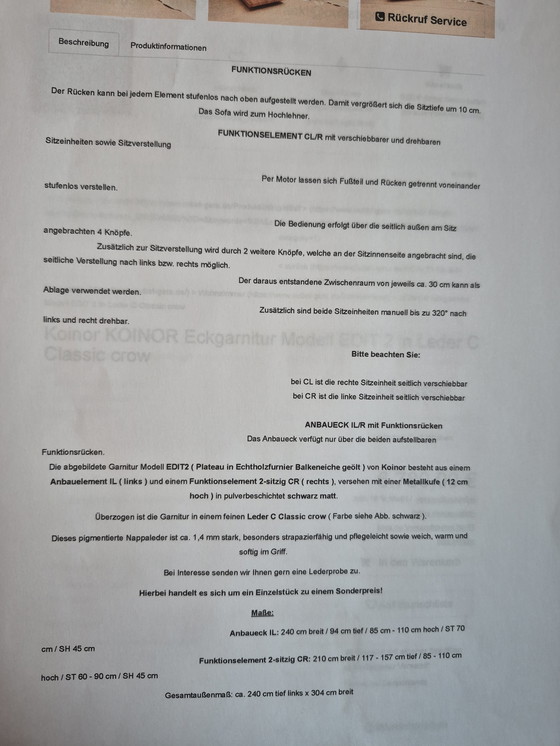 Image 1 of Eckgarnitur