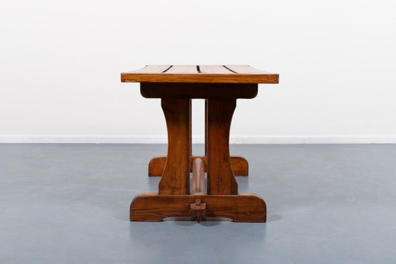 Image 1 of Mid-Century David Rosen massief grenen tafel ‘Berga’ van Nordiska Kompaniet, Zweden, jaren 50