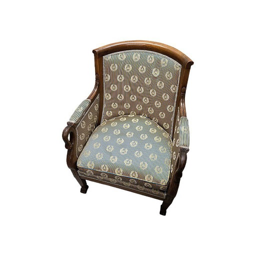 Bergère Impero francese con colli di cigno, circa 1810