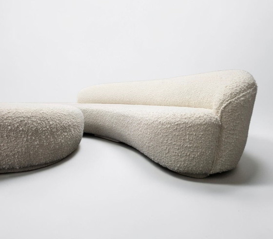 Divano design Serpentine tessuto bouclé Pierre Frey – Divani 3 posti, Lana, Tessile (photo 6 of 6)