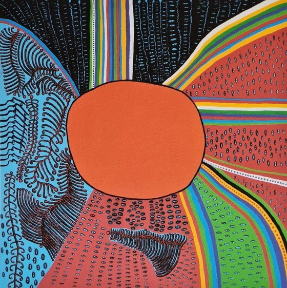 Image 1 of D'après Yayoi Kusama, Amour, Lithographie, années 1990