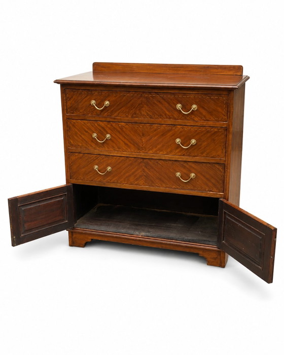 19th Century Chippendale Georgian Commode – Chest of drawers, Wood (photo 6 of 9)