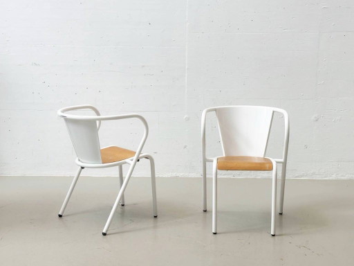 Due poltrone di Goncalo Rodrigues Dos Santos per Arcalo, anni '50 – eetkamerstoelen, Wood, Metal (photo 2 of 13)