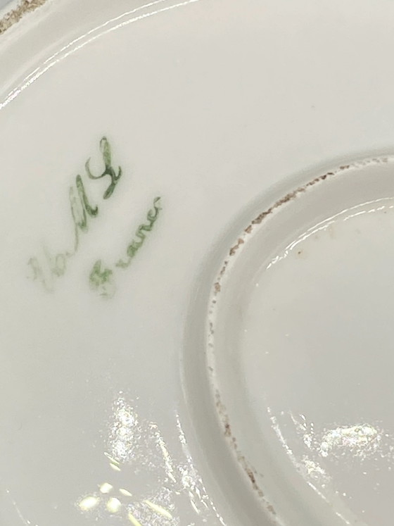 Grote afgedekte porseleinen groenteschaal met blauwe rozen. – Decoratieve objecten, Porcelain, Silver (photo 7 of 10)