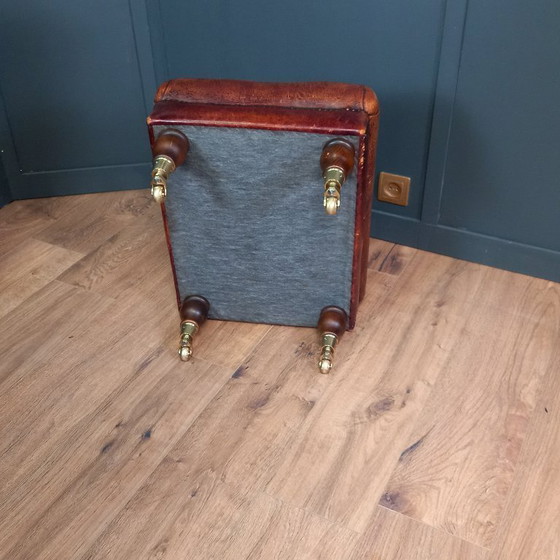 Image 1 of Vintage sheepskin stool