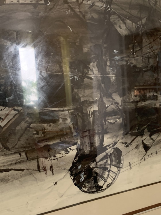 Viatcheslav "Slava" SAVELIEV (1944–2013) – Il Cavallo di Troia (1989) – Dipinti e disegni, Paper, Wood (photo 9 of 15)