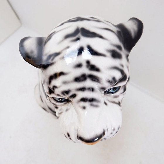 Image 1 of Ceramic White Tiger - Ceramiche boxer, Italy