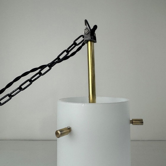 Image 1 of Vintage Space Age opaline hanglamp "Wila"