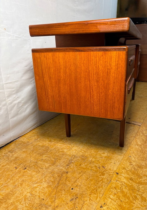 Image 1 of Mid-Century Retro Vintage Teak Desk / Dressing Table by G Plan – Fresco Range 1960.    Designed by Victor Wilkins • Afromosia Ed