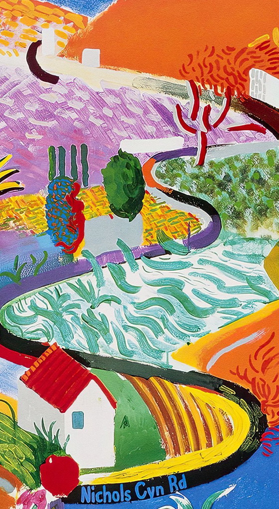 Image 1 of Nichols Canyon - David Hockney 1971 - Poster 61 × 91 cm