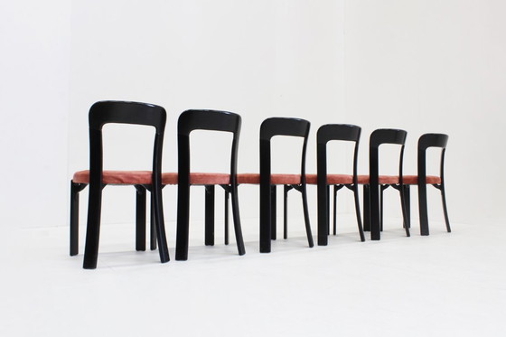 Image 1 of Vintage Bruno Rey dining chairs for Dietiker Switzerland 1970s, set of 6