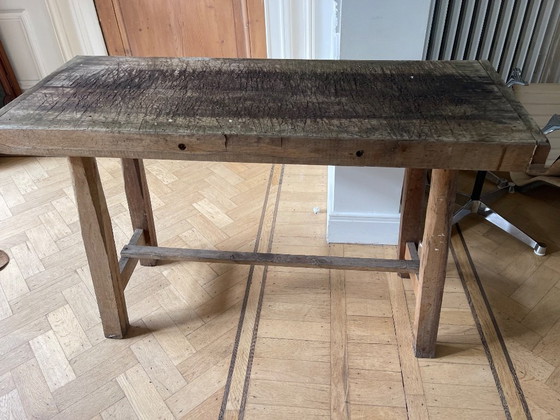 Image 1 of Banco da lavoro per officina WABI SABI - banco da macellaio ...