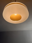 Lampe pendante rétro en verre
