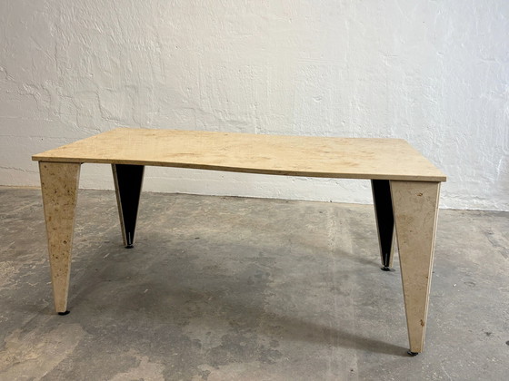 Image 1 of Vintage natural stoon / tessellated dining table 