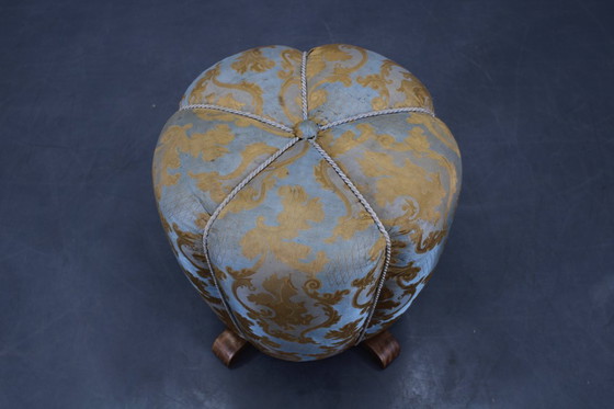Image 1 of Art Deco Tabouret uit 1940, Tsjecho-Slowakije
