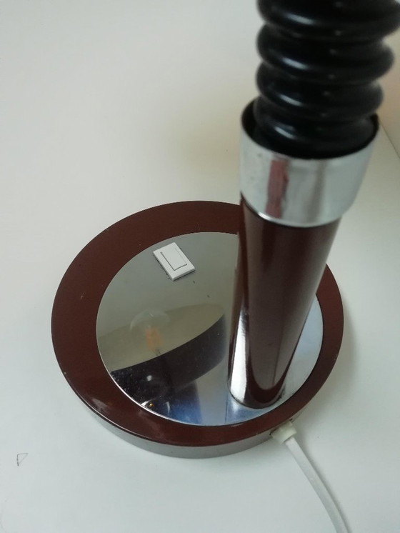 Image 1 of Large, brown vintage desk lamp / table lamp HERDA