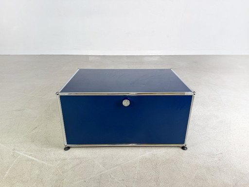 USM Haller side table sideboard coffee table Fritz Haller steel blue