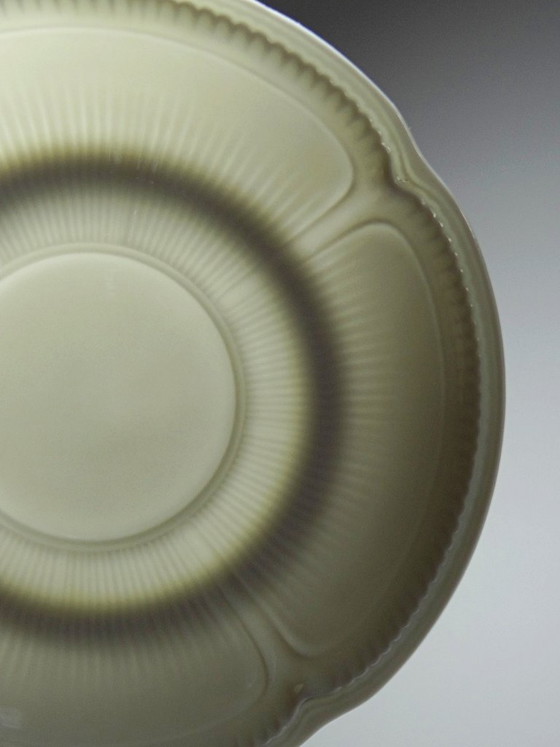 Image 1 of 5 two-handled cups/bowls, Limoges porcelain Bernardaud "Palm"