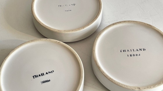 Image 1 of CANDLESTICKS Tealight Holder Crackled Ceramic