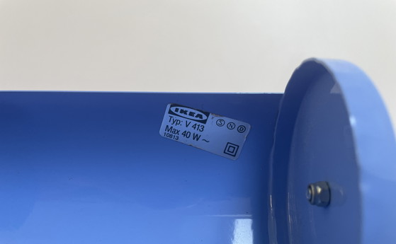 Image 1 of IKEA vintage blauwpaars/lila nachtlampje 