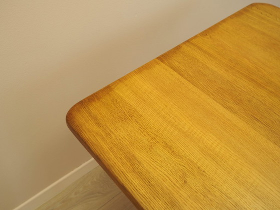 Danish Extendable Oak Dining Table Designed by Henning Kjærnulf, 1960s – Henning Kjaernulf, Wood (photo 9 of 21)