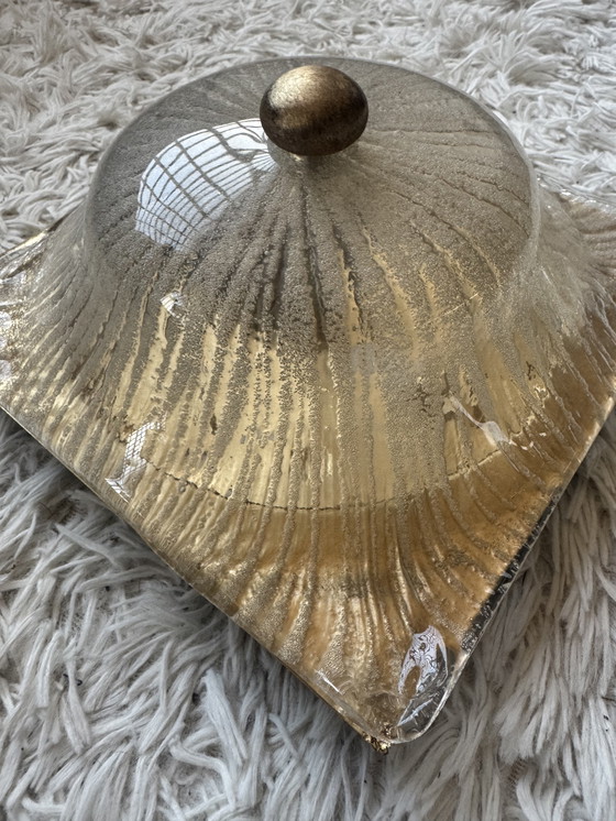 Image 1 of Aplique de pared de cristal de Murano, década de 1970