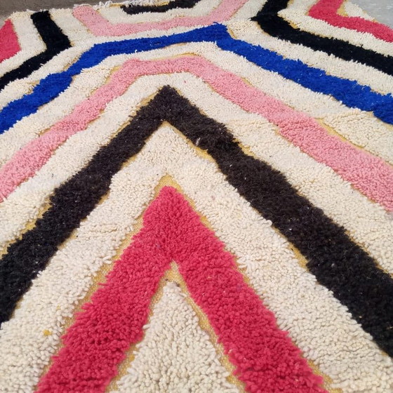 Alfombra tejida a mano de lana natural, artesanía tradicional, diseños coloridos, tamaño 150/250 cm. – Aime Té (photo 8 of 9)