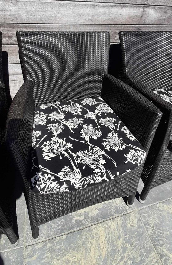 Image 1 of 6 sedie da pranzo Varaschin con cuscini