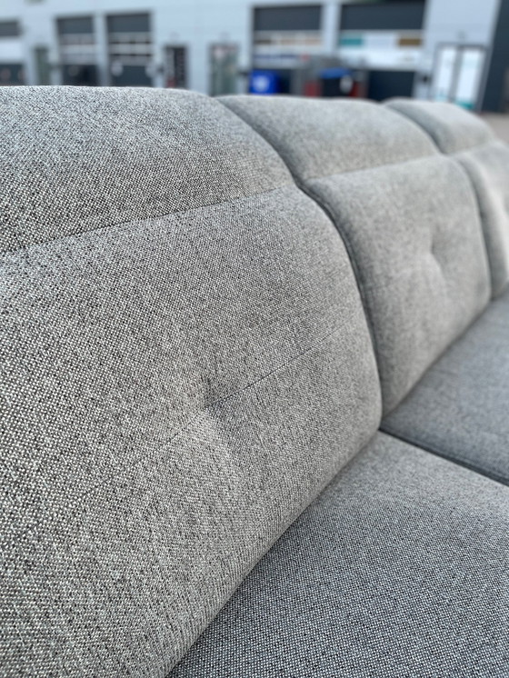Image 1 of Modern Fabric Corner Sofa with Sleeping Function