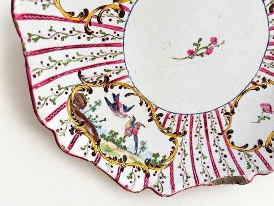 Assiette circa XVIII Aprey, Vaisselle, Céramique, Multicolore (photo 4 sur 11)