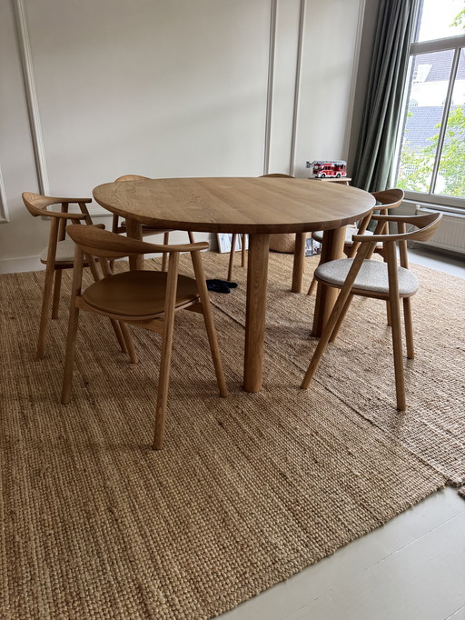 Latch dining table oiled oak Bolia