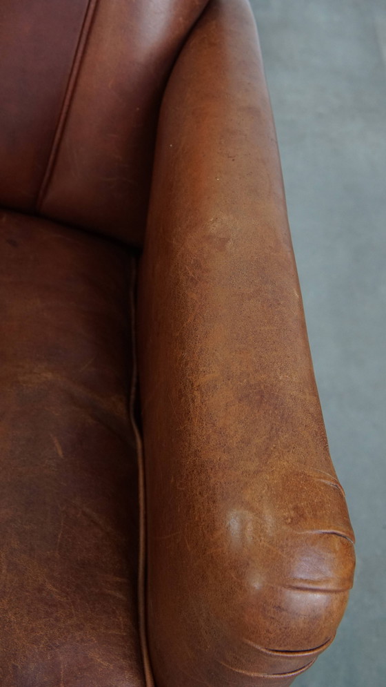 Image 1 of Poltrona/poltrona Art Déco in pelle di pecora