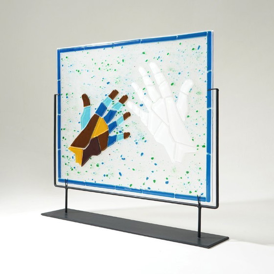 Image 1 of Mario Rossello, Glasfusionsarbeit für Studio Casarini Savona, 1990er Jahre