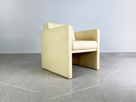 Image 1 of Poltrona originale Rolf Benz Ego G in pelle beige Poltrona design