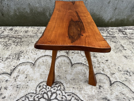 Image 1 of Vintage brutalist tree trunk side table