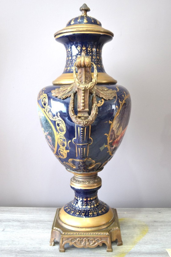 Image 1 of magnifica coppia di vasi del XIX secolo