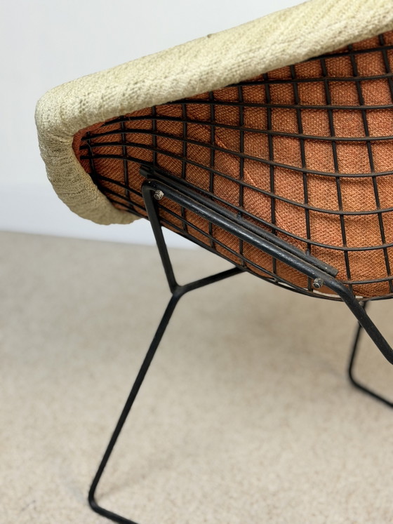 Image 1 of DIAMOND CHAIR & OTTOMAN HARRY BERTOIA POUR KNOLL