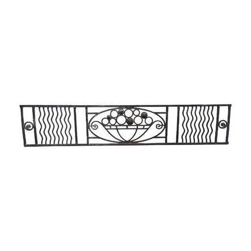 Französischer Art-Deco-Gusseisenzaun, ca. 1930/1940