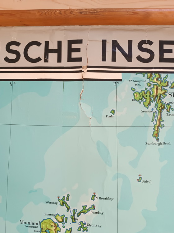 Image 1 of Mapa escolar antiguo: Islas Británicas