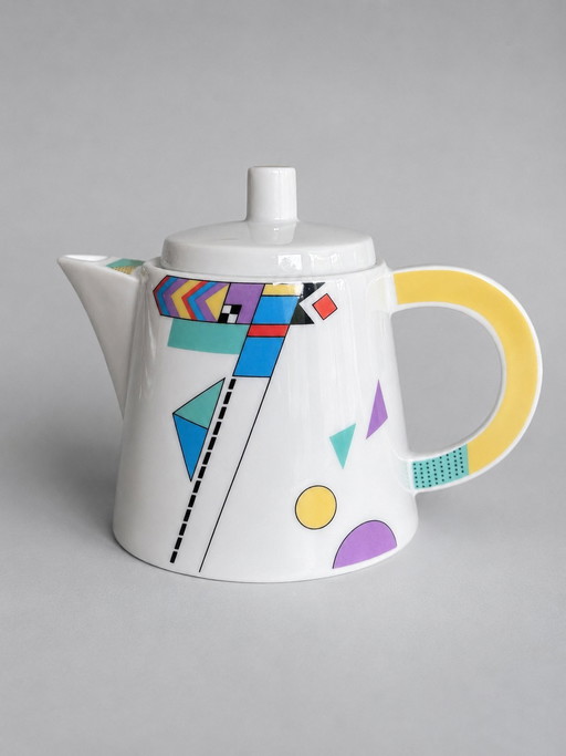 Seltmann Weiden V.I.P. Collection – Postmodern design teapot in Memphis style